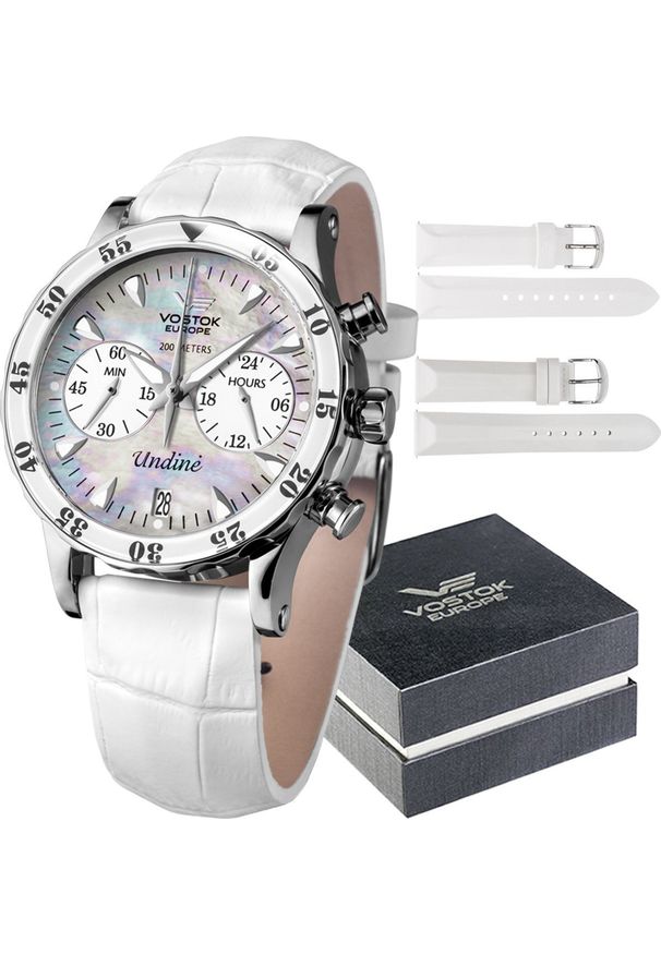 Zegarek Vostok Europe Zegarek damski Vostok Europe VK64-515A671 biały. Kolor: biały