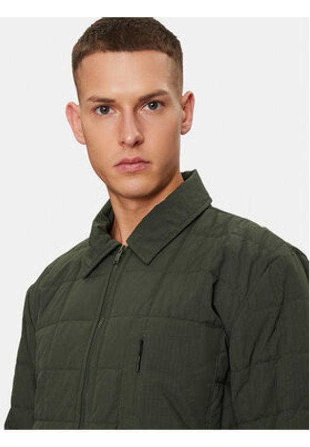 Rains Koszula Giron Liner Overshirt T1 19420 Zielony Regular Fit. Kolor: zielony. Materiał: syntetyk