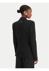 Patrizia Pepe Marynarka 8S0584/A715-K103 Czarny Regular Fit. Kolor: czarny. Materiał: wiskoza #4