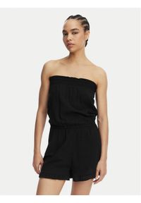 Banana Moon Kombinezon Wayan Tafalia MWW01 Czarny Regular Fit. Kolor: czarny. Materiał: bawełna #1