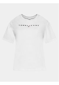 Tommy Jeans T-Shirt Tjw Rlx New Linear Tee Biały Relaxed Fit. Kolor: biały. Materiał: bawełna