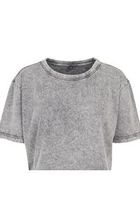 BUILD YOUR BRAND - Koszulka Damska Acid Wash Crop T-shirt. Kolor: wielokolorowy, czarny, szary