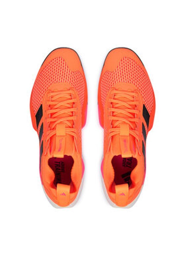 Adidas - adidas Buty na siłownię Rapidmove Adv 2 JQ4119 Pomarańczowy. Kolor: pomarańczowy. Materiał: materiał. Sport: fitness