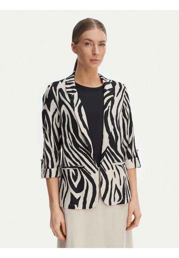 Vero Moda Marynarka Jesmilo 10279700 Czarny Regular Fit. Kolor: czarny. Materiał: len