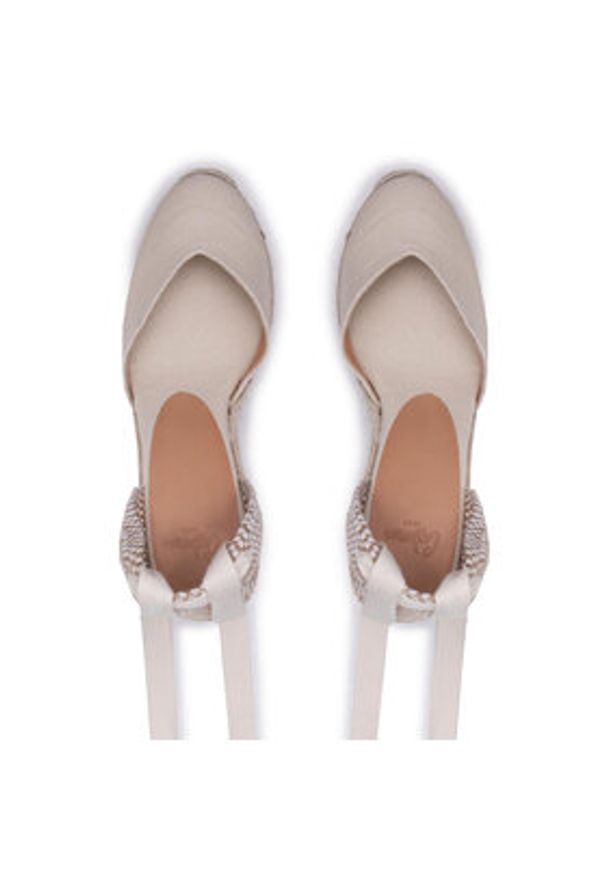 Castañer Espadryle Chiara/8ED/001 020992-203-35 Biały. Kolor: biały. Materiał: materiał