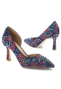 Kolorowe Czółenka Alma En Pena Eleganckie Buty Damskie Na Szpilce. Okazja: na imprezę. Nosek buta: szpiczasty. Wzór: kolorowy. Obcas: na szpilce. Styl: elegancki. Wysokość obcasa: średni #9