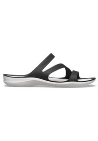 Buty do chodzenia damskie Crocs Swiftwater Sandal. Kolor: czarny. Materiał: guma, materiał, syntetyk