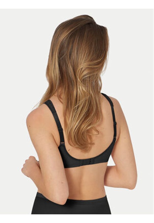 Triumph Biustonosz bezszwowy Elegant Cotton 10100175 Czarny. Kolor: czarny. Materiał: bawełna, syntetyk