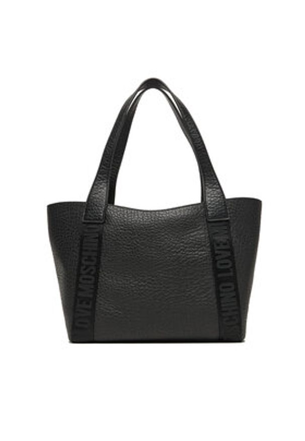 Love Moschino - LOVE MOSCHINO Torebka JC4337PP0NK1400A Czarny. Kolor: czarny. Materiał: skórzane
