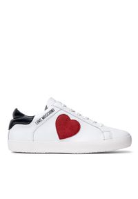 Sneakersy damskie białe Love Moschino JA15402G0EI4310A. Kolor: biały. Wzór: kolorowy #2