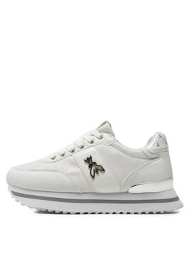 Patrizia Pepe Sneakersy PJ266.30 S Biały. Kolor: biały. Materiał: materiał