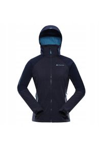 ALPINE PRO - Kurtka damska trekkingowa softshell Alpine Pro Lanca. Kolor: niebieski. Materiał: softshell. Sport: turystyka piesza