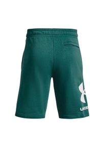 Under Armour - Shorty Męskie Polar Logo Rival. Kolor: zielony. Materiał: polar