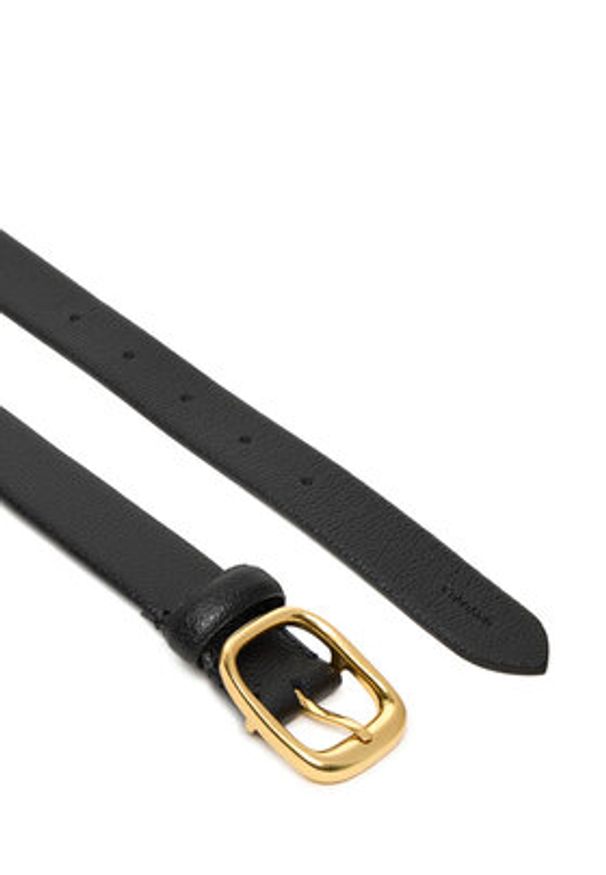 Calvin Klein Pasek Damski Chuncky Bukle Caviar LV04F7023G Czarny. Kolor: czarny. Materiał: skóra