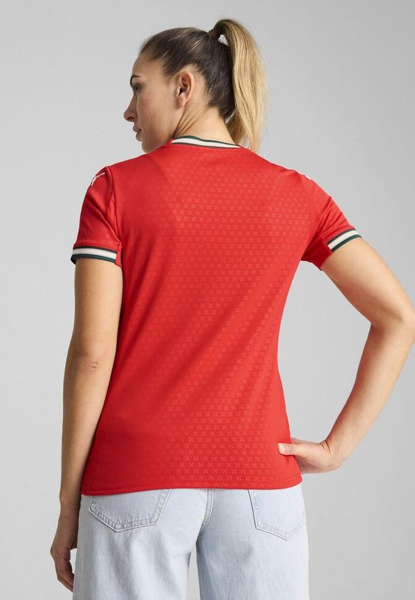 Puma - Damska koszulka domowa Portugalia 2025 PUMA Sport Red Sugared Almond Beige. Kolor: czerwony, wielokolorowy, beżowy