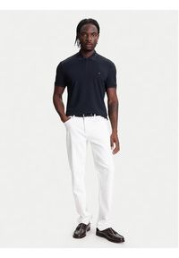 TOMMY HILFIGER - Tommy Hilfiger Polo Performance MW0MW39613 Granatowy Regular Fit. Typ kołnierza: polo. Kolor: niebieski. Materiał: syntetyk #5