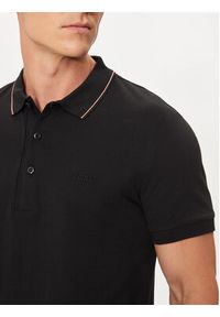 BOSS - Boss Polo Paule 4 50506195 Czarny Slim Fit. Typ kołnierza: polo. Kolor: czarny. Materiał: bawełna #5