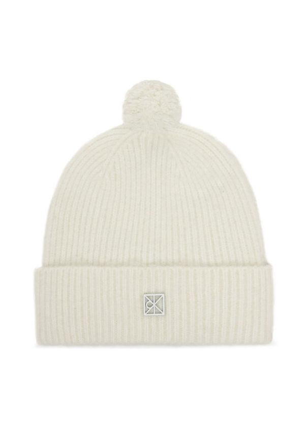 Calvin Klein Czapka Emblem Brushed LV04D8067G Écru. Materiał: materiał, poliamid