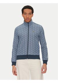 Lacoste Bluza SH1368 Niebieski Regular Fit. Kolor: niebieski. Materiał: syntetyk, bawełna