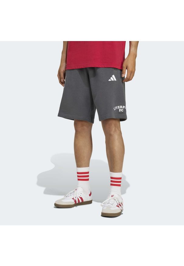 Adidas - Szorty Liverpool FC US Pack. Kolor: szary. Sport: fitness