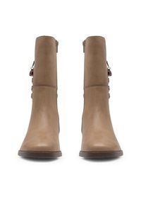 Remonte Botki D0V71-20 Beżowy. Kolor: beżowy. Materiał: skóra #5
