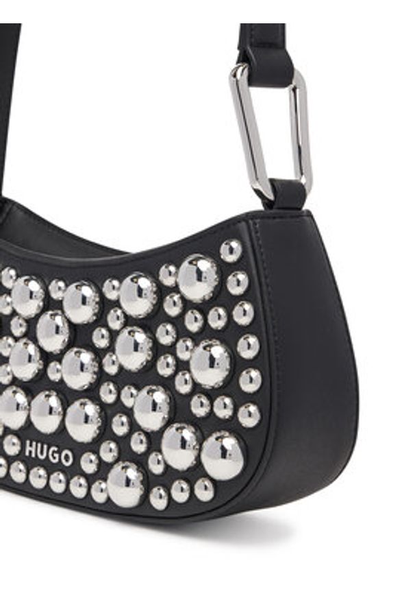 Hugo - HUGO Torebka Terrah ST Hobo 50547902 Czarny. Kolor: czarny. Materiał: skórzane