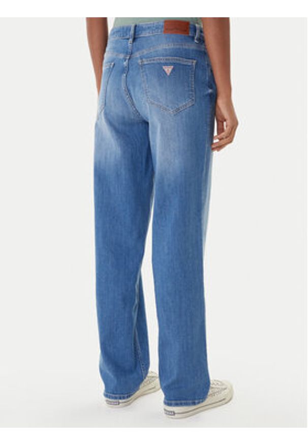 Guess Jeans Jeansy W5YA0I D0022 Niebieski Boyfriend Fit. Kolor: niebieski