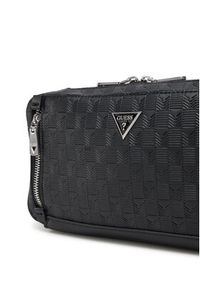 Guess Saszetka nerka HMTODE P5221 Czarny. Kolor: czarny. Materiał: skóra