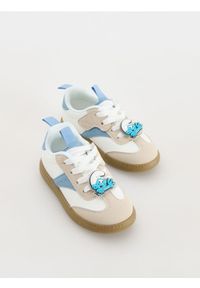 Reserved - Trampki Smerfy - złamana biel. Materiał: materiał. Styl: klasyczny #1