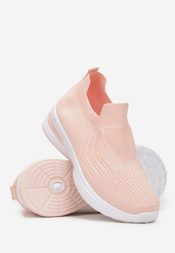 Born2be - Różowe Płaskie Buty Sportowe z Elastyczną Cholewką przed Kostkę Atale. Wysokość cholewki: przed kostkę. Zapięcie: bez zapięcia. Kolor: różowy. Szerokość cholewki: normalna. Sezon: wiosna, lato