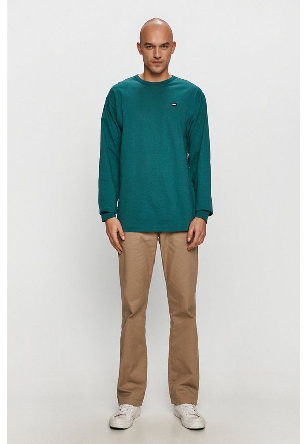 Vans - Spodnie. Okazja: na co dzień. Kolor: szary. Materiał: tkanina. Wzór: gładki. Styl: casual