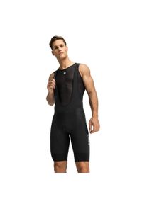 SIROKO - Spodenki rowerowe z szelkami męskie Flandrien. Kolor: czarny. Materiał: nylon