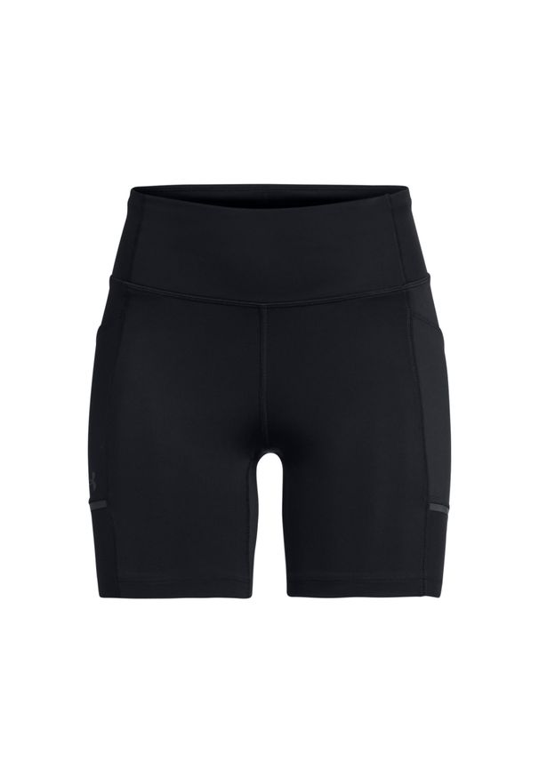 Krótkie spodenki damskie Under Armour Launch Tight. Kolor: czarny. Materiał: tkanina. Długość: krótkie. Sport: fitness