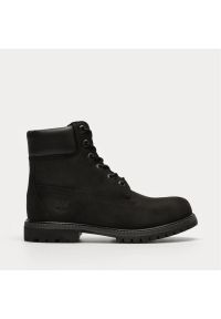 Timberland - TIMBERLAND Premium 6 Inch Boot W Trapery damskie. Okazja: na co dzień. Kolor: czarny. Materiał: skóra, materiał, guma. Szerokość cholewki: normalna. Sezon: zima. Styl: casual #1