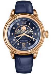 AVIATOR - Zegarek damski Aviator V.1.33.2.380.4 niebieski. Kolor: niebieski #1