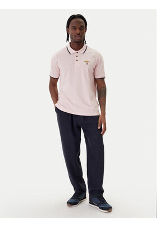 Aeronautica Militare Polo 261PO1308UP00082 Różowy Regular Fit. Typ kołnierza: polo. Kolor: różowy. Materiał: bawełna