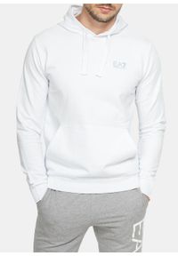 Bluza męska EA7 Emporio Armani Regular Fit (8NPM04 PJ05Z 0100). Kolor: biały. Styl: sportowy