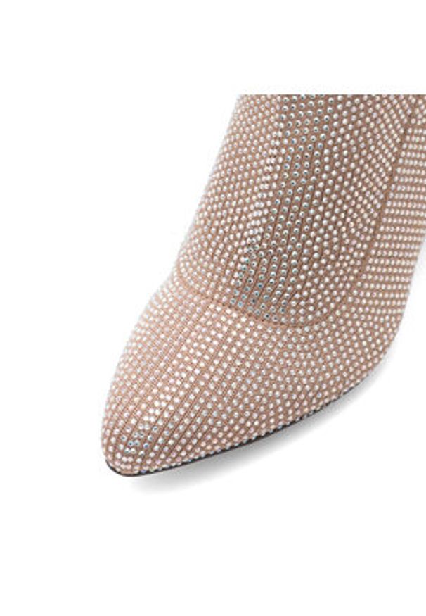 Nine West Botki KAS BYCCC03 Beżowy. Kolor: beżowy. Materiał: materiał