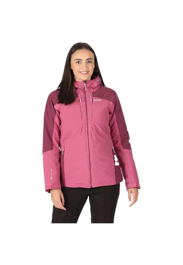 Regatta - Kurtka turystyczna zimowa damska Highton ze stretchem. Kolor: różowy. Sezon: zima. Sport: turystyka piesza