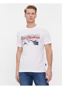 Napapijri T-Shirt Forsteri NP0A4HM6 Biały Regular Fit. Kolor: biały. Materiał: bawełna #1