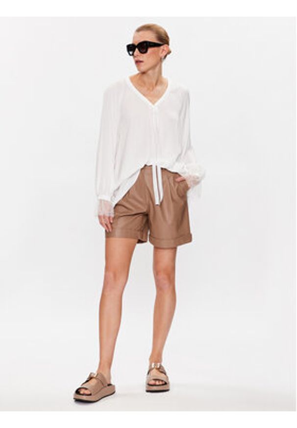 Marc Aurel Tunika 6058 1000 93144 Biały Relaxed Fit. Kolor: biały. Materiał: syntetyk