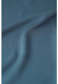mango - Mango Bluzka Metric damska gładka. Kolor: niebieski. Materiał: tkanina, włókno. Wzór: gładki #5