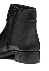 Geox Botki D Felicity D46G1A 04304 C9997 Czarny. Kolor: czarny. Materiał: skóra #5