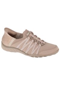 skechers - Buty sportowe Sneakersy damskie, Slip-ins: Breathe Easy - Roll With Me. Kolor: beżowy. Sport: turystyka piesza #1