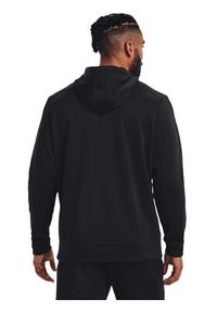 Under Armour Bluza UA Armour Fleece Hoodie 1373353 Czarny Regular Fit. Kolor: czarny. Materiał: syntetyk