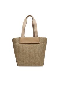 Calvin Klein Torebka Ck Raffia Medium Shopper K60K613174 Brązowy. Kolor: brązowy