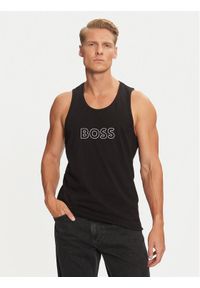 BOSS - Boss Tank top 50491711 Czarny Regular Fit. Kolor: czarny. Materiał: bawełna