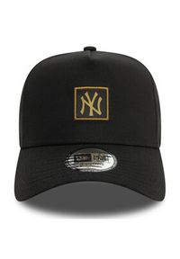 New Era Czapka z daszkiem Metallic Patch New York Yankees 9FORTY E-Frame 60580701 Czarny. Kolor: czarny. Materiał: bawełna, materiał