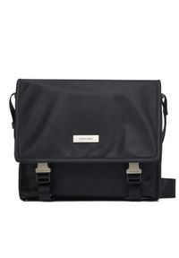 Calvin Klein Torba Sleek Small Messenger LV04D3147G Czarny. Kolor: czarny. Materiał: materiał