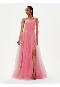 Fracomina Sukienka wieczorowa FQ24SD3022W52901 Różowy Regular Fit. Kolor: różowy. Materiał: syntetyk. Styl: wizytowy